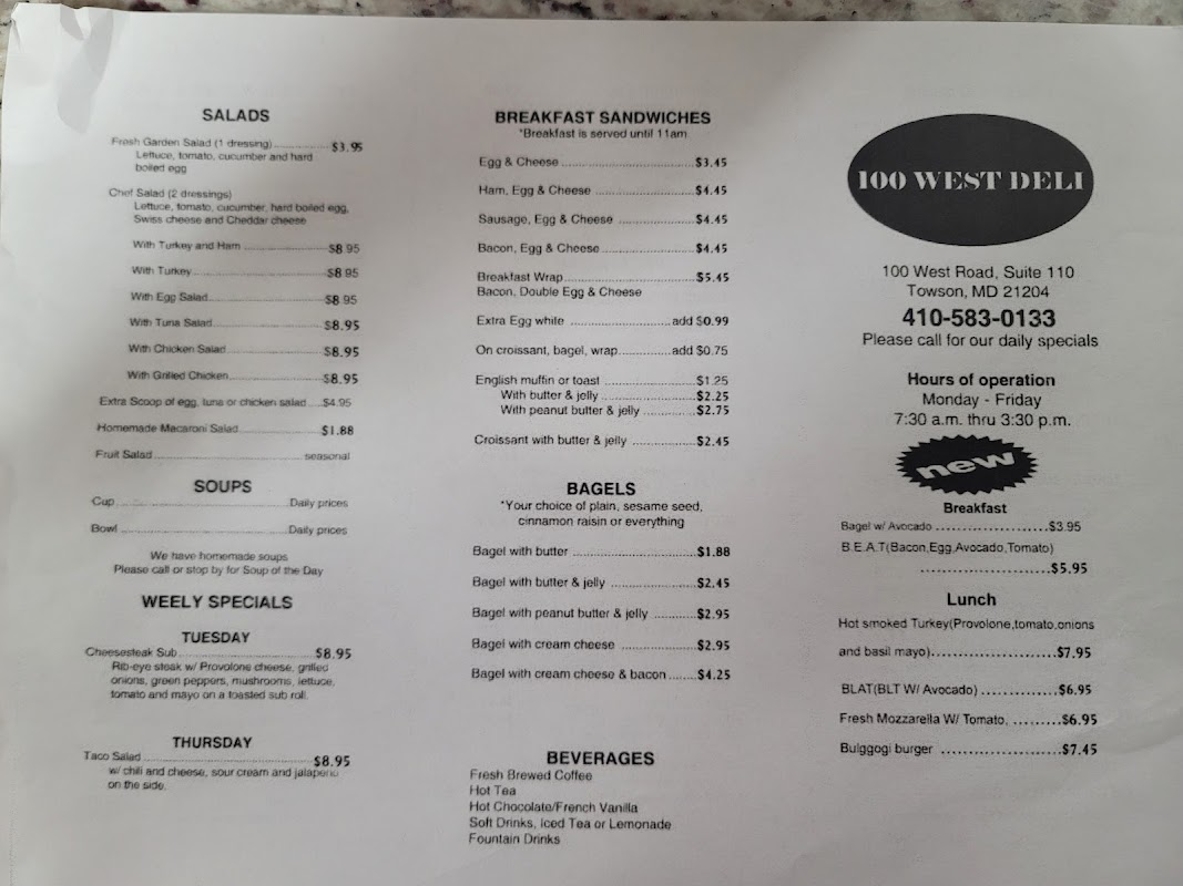 100 West Deli